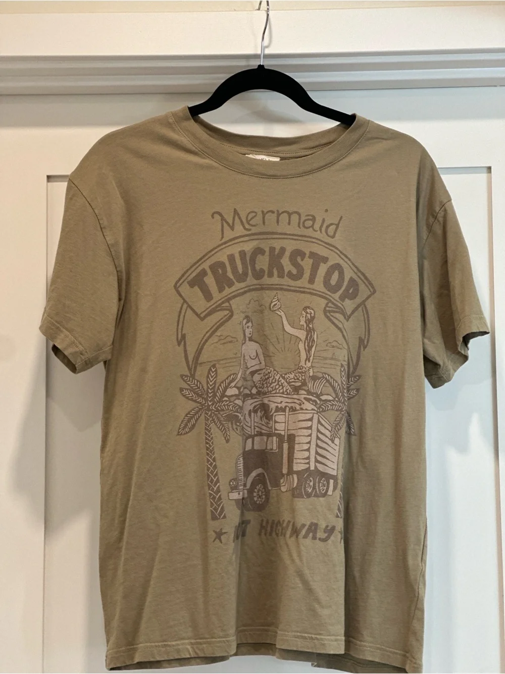 Spell Mermaid Truckstop Biker Tee - Khaki - M - Picture 5 of 7